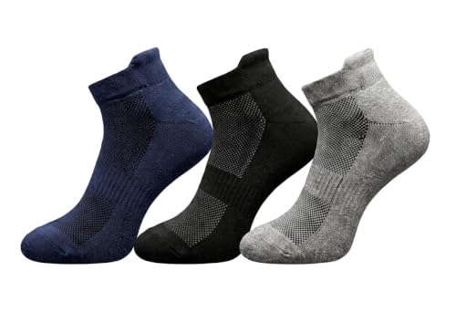 Image of BENKILS Bamboo Ankle Socks for Men & Women | Ultra-Soft, Odour-Free and Breathable | Padded Base and Anti-bacterial | 3X Softer than Cotton | Free Size Regular Socks.