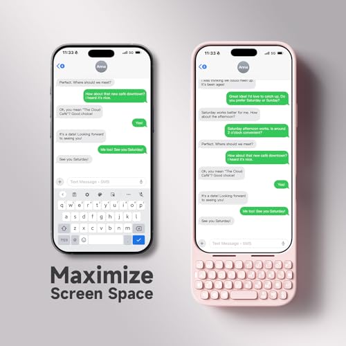 Étui de clavier Akko MetaKey pour iPhone 16 Pro Max rose saisie précise - 4