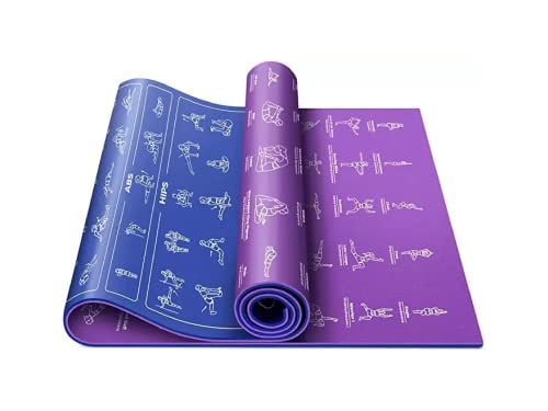 Instructional Non-Slip Yoga Mat