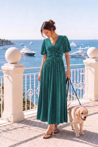 Image of Maxigerui Women's Velvet Maxi Dress Formal Dresses for Wedding Guest Dress