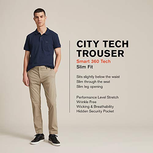 DOCKERS Mens City Trouser Slim Fit Smart 360 Tech Pants4