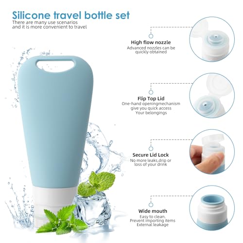 4 Stück Multifunktionale Silikon-Futterrohre für Hunde – Leicht, Tragbar, BPA-frei, 90 ml Kapazität pro Tube, Ideal für Snacks und Flüssigkeiten, 4 Farben (Hellblau, Himmelblau, Grasgrün, Ingwer-Gelb)