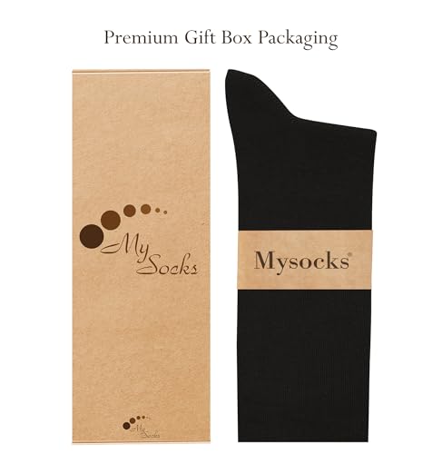 Mysocks Knee High Socks for Women Men Combed Cotton Seamless Toe Tall Long High Socks3