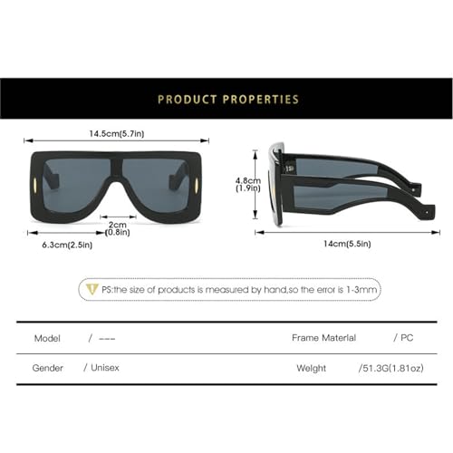 willochra Y2K Sunglasses for Women Men 2000s Wrap Around Sunglasses Trendy Oversized Shield Sun Glasses UV400 Protection3