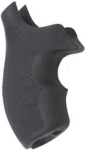 Miniatura 1 de Hogue Bantam Style - Agarre monogrip de goma para revólveres S&W J, tope redondo, negro - 61000