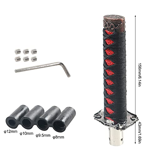 F Finec 6 Inch Katana Gear Shift Knob, Samurai Sword Shifter Universal Car Gear Stick Shifter Head For Manual Transmission Cars And Most Automatic Cars (Black) #TOP3