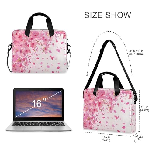 Maletín para laptop ALAZA Pink Cherry Blossom 13-15.6" miniatura 4