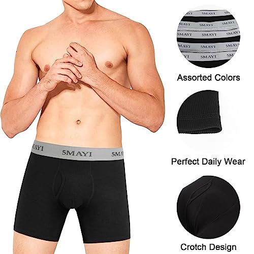 5Mayi Boxer Briefs Mens Underwear Men Cotton Underwear Boxer briefs for Men Pack S M L XL XXL2