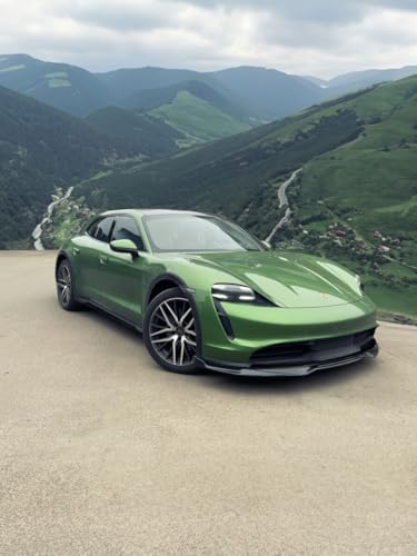 Aileron de pare-chocs avant noir brillant : l'élégance Porsche Taycan