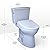 TOTO Drake Transitional WASHLET+ Two-Piece Elongated 1.28 GPF Universal Height TORNADO FLUSH Toilet with S7A Contemporary Bidet Seat, Cotton White - MW7864736CEFG.10#01