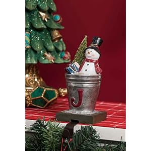 Newman House Studio Christmas Joy Stocking-Holders Home-Decor Sculptures - Santa Snowman Stocking Holder Figurines Set of 3 5 * 3.5 * 7.5 inch Newman House Studio Christmas Joy Stocking Holders Home Decor Sculptures Santa Snowman Stocking Holder Figurines Set of 3 5 35 75 inch