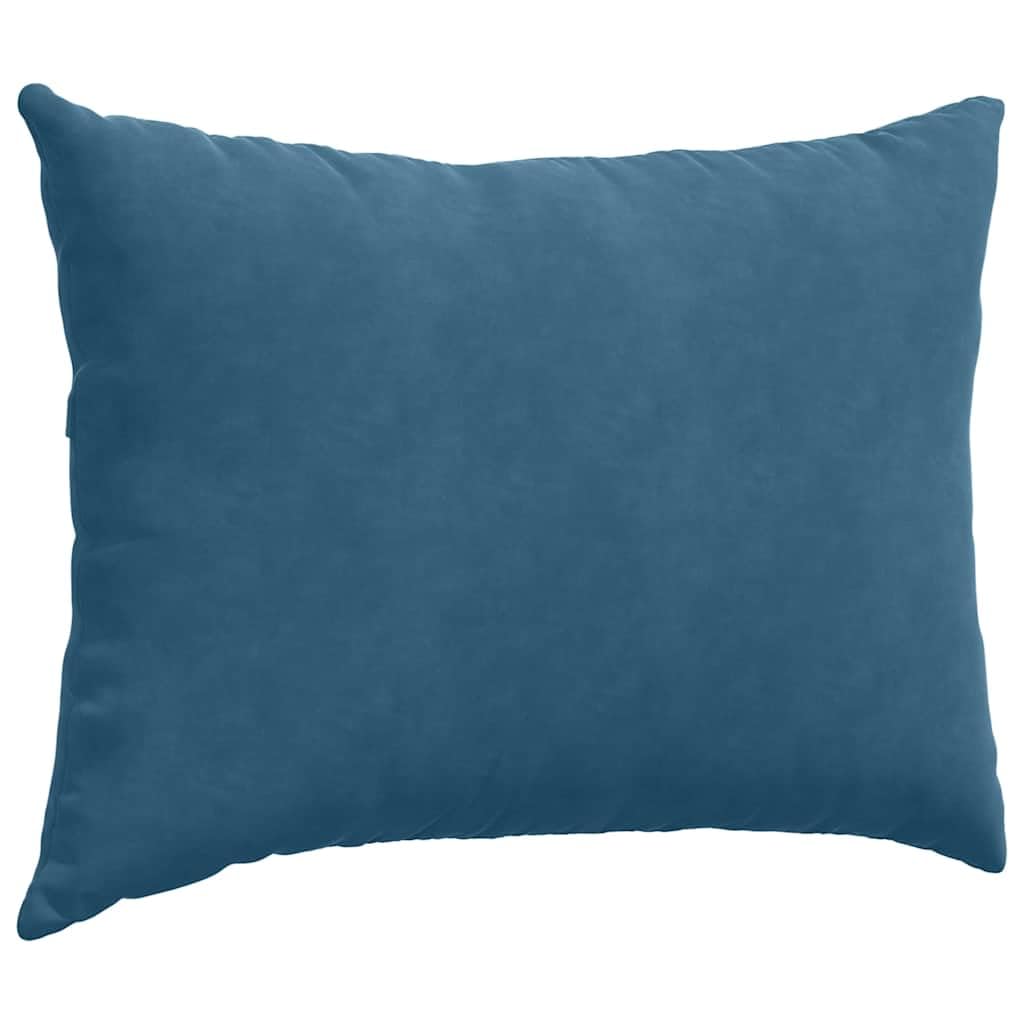 Juego de 2 cojines de pana para sofá de 70 x 50 cm, color azul con cremallera, cojines de terciopelo para sofá y cama, interiores, diseño moderno para salón, dormitorio, oficina
