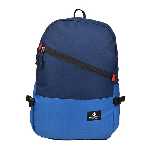 Zebronics Techshield A1, 18 Liters, 1 Compartment Laptop Backpack And Front Pocket, Fit Up To 15.6-inch Laptop, Polyester Fabric, Office Use And Mini Business Travel Bags (Light Blue) For Rs. 386 @ 77 %