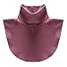 YiZYiF Faux Turtleneck Half Top Mock Blouse Dickey Collar Fashion Detachable Thick Autumn Winter Neck Warmer Cover Puce One Size