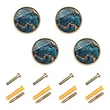Style sophistiqué : ces boutons de tiroir ronds présentent un motif acrylique poli et gaufré, alliant parfaitement attrait classique et durabilité moderne, et assurant une beauté durable et résistante aux rayures.