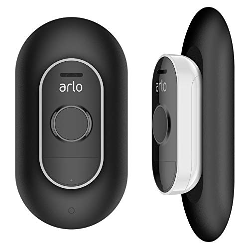 Preisvergleich Produktbild Wandhalterung Standhalterung BECEMURU Stabilität ABS Wandhalterung Schutzhülle mit verstellbarem Keil für Arlo Doorbell Wandplatte (Schwarz)