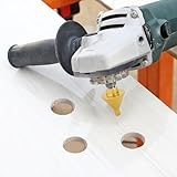 Diamond Beveling Chamfer Bit, Diamond Cone Tile Bit 1-1/2'' (38mm) Countersink Drill Bit for Hole Enlarging...