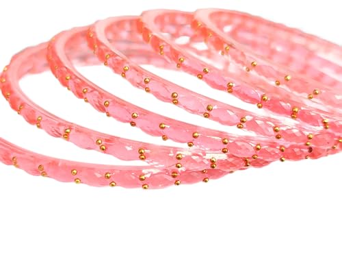 Image of JPS Plain and Glossy Finished Raindrop Glass Bangles Set for Women & Girls | Traditional Ethnic Chudi for Wedding, Party & Regular- Set of 12 Pcs of One Colour | Wedding Special