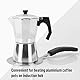 FLOVIA COOK BY NATURE Induktion Adapterplatte 14cm, Induktionsdiffusor mit abnehmbarem Griff, Induktionskochfeld-Wärmediffusor für Kaffeemaschinen und Kochutensilien