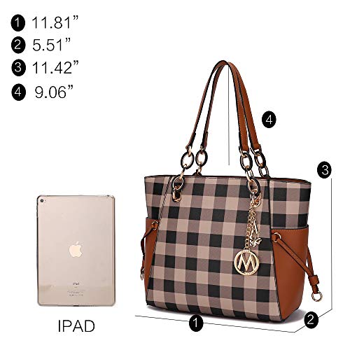 Image of MKF Collection Women's Tote Bag With Wristlet Wallet Bag, Vegan Leather Handbag Purse Set by Mia K