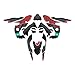 Adesivo per Serbatoio Moto Adesivi per La Decorazione del Corpo del Motociclo Adesivi per La Protezione dai Graffi Adesivi Impermeabili per B-M-W F800GS 2008-2012 (Colore : Rosso)