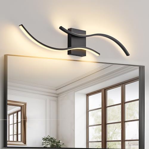 Image of KARTOOSH Hardwired LED Vanity Lights for Bathroom | 2 Pack 31.5 Inch, 3CCT Dimmable, Waterproof, Rustproof, Bathroom Light Fixtures Over Mirror