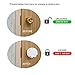 Uxoz Door Knob Safety Cover, 4 Pack Baby Safety Door Handle Cover, Screw Thread Design, Reusable, Reliable Solution to Prevent Kids from Popping Off The Covers