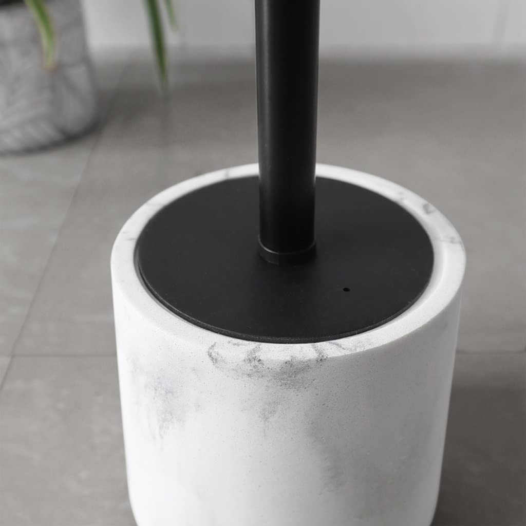 Escobilla Baño/Escobilla y Portaescobillas de Baño Escobillero for inodoro, cepillo for inodoro for el suelo del hogar, cepillo for baño de 360 ​​°, cepillo de limpieza sin ángulo muerto con cepillos