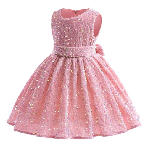 Vestido de terciopelo para fiesta de Navidad niña con falda de princesa y lentejuelas