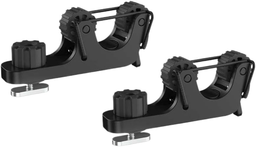 2 Pack Adjustable Kayak Paddle Holder Track Mount Accessory Compatible with Standard Kayak Oar Rail