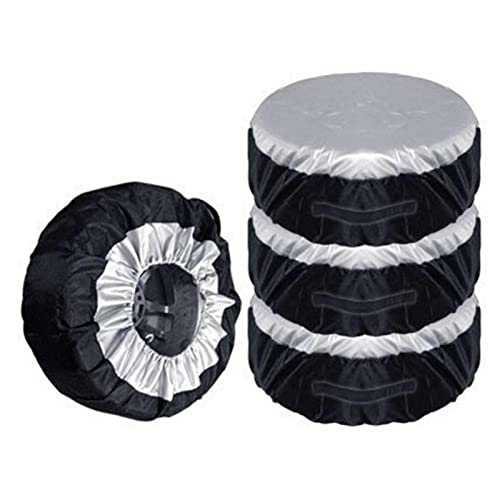 Image of Faddare Truck Trailer Universal Spare Tire Cover, 1 /2 /4pcs Storage Bags Tyre Spare Cover Lightweight Tire Case Durable Wheel Protection Cover(Size:65 * 37cm, 4pcs)