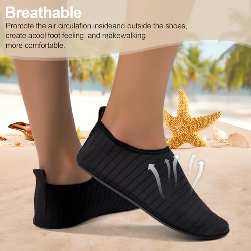 Water Shoes for Womens Mens Barefoot Aqua Yoga Socks for Pool Beach Surf Walking Water Park Boating Sports Water Shoes3
