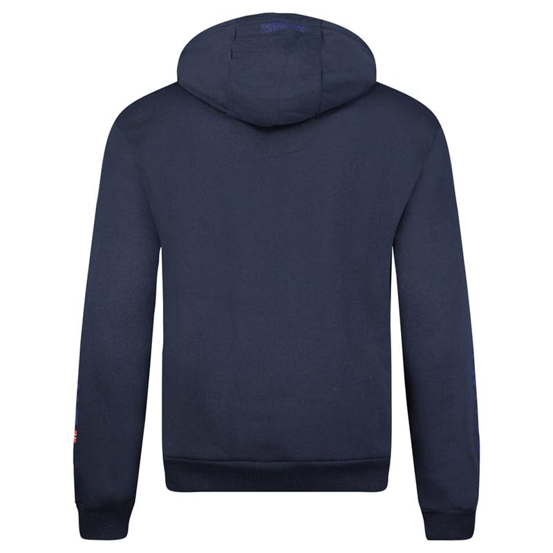 Geographical Norway Gaby Men - Bluza z kapturem dla mężczyzn, kieszeń kangurka, zamek błyskawiczny, bluza z kapturem, z logo, ciepła, długi rękaw, swetry męskie, wiosna, lato, jesień, zima