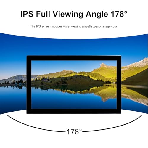 Image of VSDISPLAY 18.5'' 1920x1080 Industrial Touch Monitor IP65 Front Waterproof | IPS LCD Display,10-Point Capacitive Touch, with H /D VGA Interface for Industrial Outdoor Kiosk Use