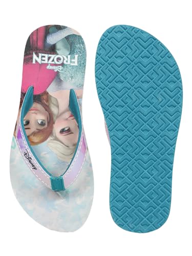 Image of Kidsville Official Frozen Printed Kids Girls Flip-Flop | Soft, Non-Slip, Indoor, Outdoor, House Slipper, Comfortable & Durable Footwear for Children