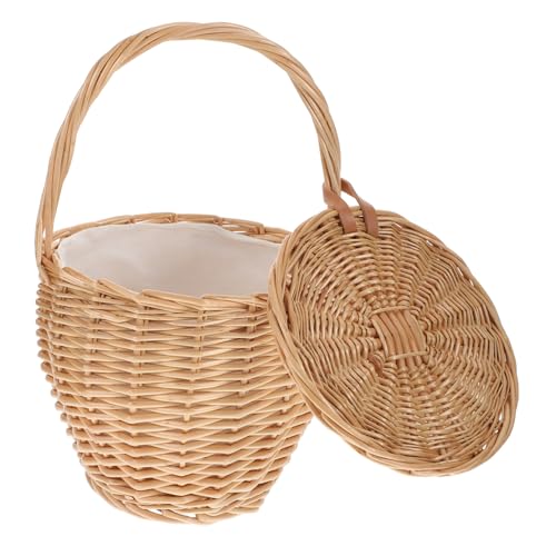 Sac en rotin tissé grand volume pour ranger les affaires de voyage des femmes