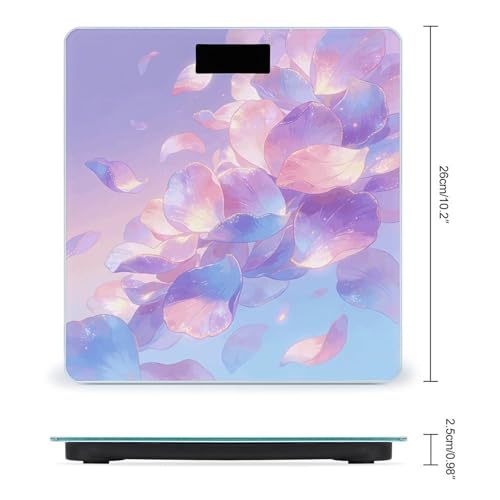 Báscula Digital de Baño Light Petals con Vidrio Templado miniatura 2
