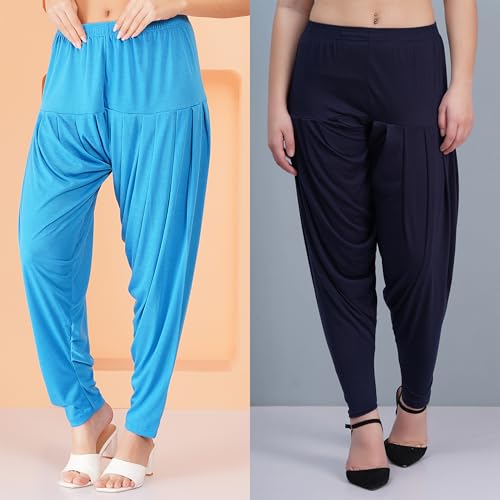 Image of Buy That Trendz Patiala Salwar for Women Relaxed Fit Viscose Patiyala Salwar Harem Bottom Pants