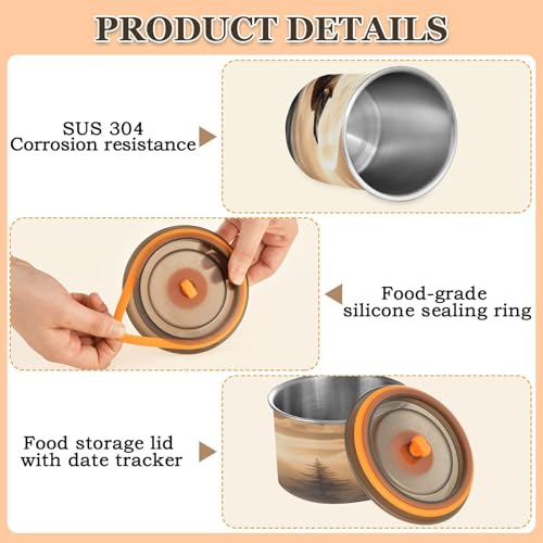 Envase hermético de acero inoxidable para café 17oz miniatura 4