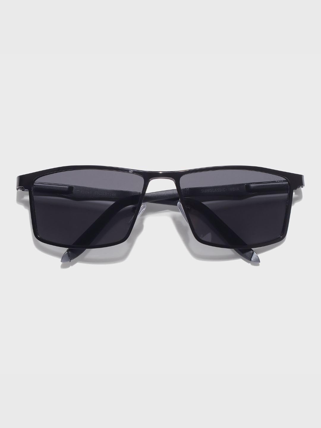 RideX Edition – Gray Black Rectangle Sunglasses | UV400 Polarized | Unisex 1