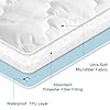 Split King Mattress Protector Pad Waterproof Quilted, Breathable & Cooling Split King Mattress Cover Fitted for Adjustable Bed with Deep Pocket Up to 14", (White)