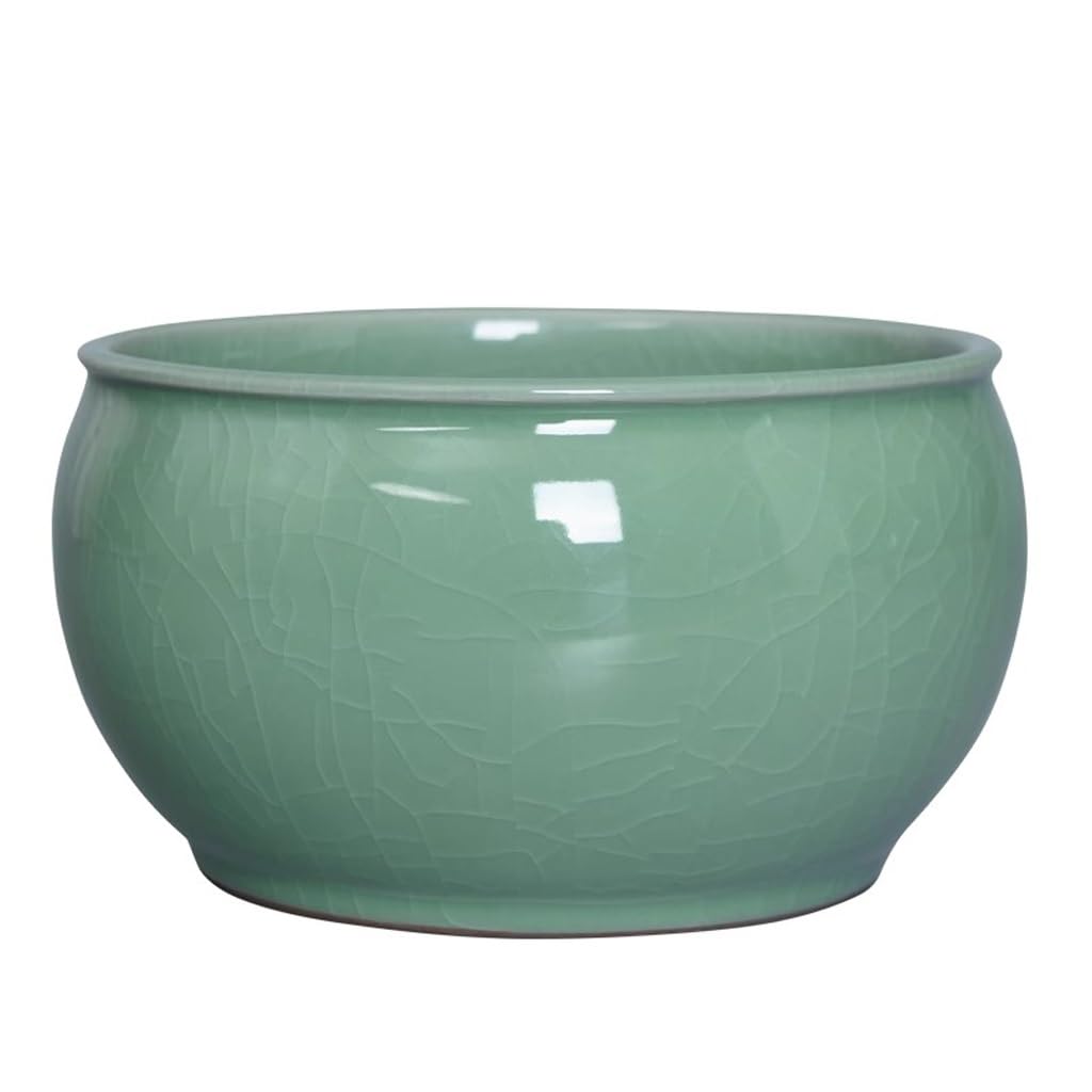 Incense Holder Base Celadon Censer Home Indoor Worship Bowl Type Furnace Insert Incense Ceramic Aromatherapy Decoration