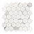 OYASIMI Hexagon Peel and Stick Backsplash for Kitchen Wall,10 Sheets Heat Resistant Stick on Backsplash PVC Smart Tiles, 12'' Gray White Marble Waterproof Peel and Stick Tile for Bathroom