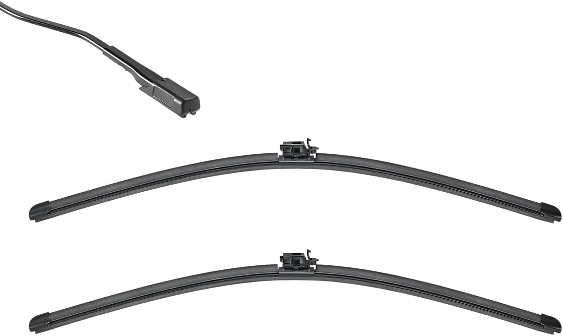 ValeoSilencio, 2 x High Performance Wiper Blades, 600.0 mm/550.0 mm, Original Flat Blades, Superior Road Visibility, Easy Installation, VF925, Set of 2