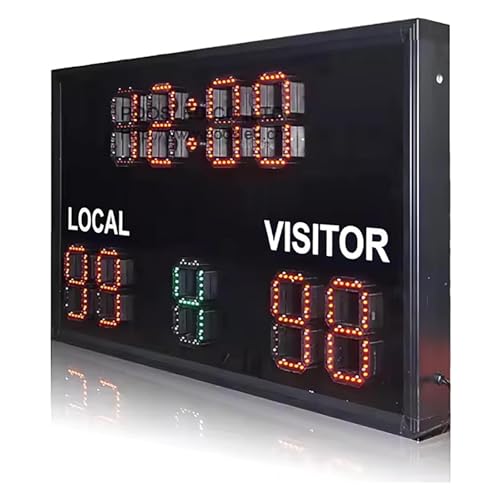 Marcador LED electrónico de fútbol 6 pulg con control remoto miniatura 4