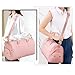 Duffle Bag for Travel, Weekender Bag with Shoe Compartment, Carry On Overnight Bag for Women with Toiletry Bag, 50L Gym Bag with Wet Pocket, Hospital Bags for Labor and Delivery Pink