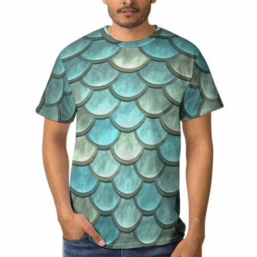T-shirt col rond imprimé écailles multicolores confort absolu
