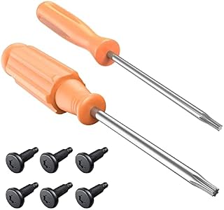 KIMILAR Screwdrivers Screws Set for Video Doorbell 1, 2020 Release, 2, 3, Wired, 6Pcs Security Screws and 2Pcs Screwdriver (T15 + T6) for Video Doorbell 1st / 2nd / 3rd / 2020 Release/Wired