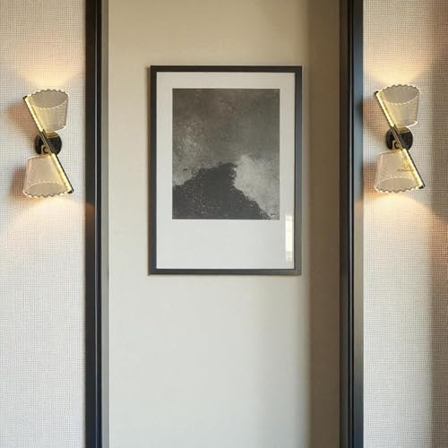 Image of Glowave Golden Acrylic Light Spiral Design Wall Lamp Light for Living Room Bedroom Bedside - Tricolour (White, Warm White, Natural White) (373)