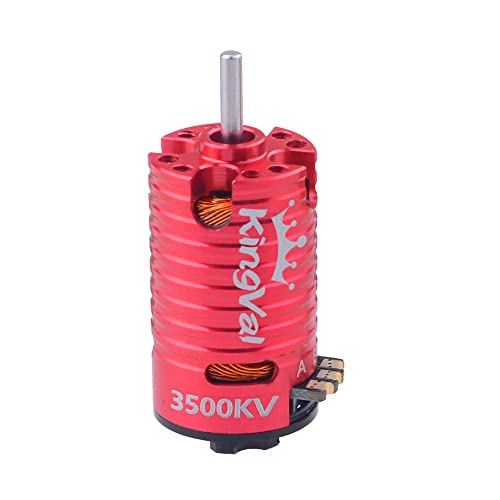 KingVal Replacement Mini 1410 3500KV Brushless Motor Shaft Diameter 2mm Compatible with Kyosho 1/24 1/28 RC Mini Car